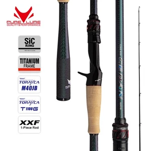 PURELURE LEAD ROD CEDAN 1-Piece Lure Fishing Rod Spinning Casrting Extra Fast - Picture 1 of 12