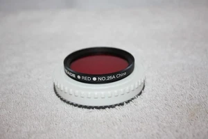 Meade 2" #25A Red Telescope Color Filter with Plastic Case - Gently Used - Picture 1 of 1