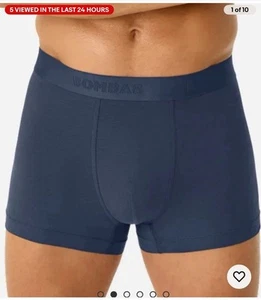 Bombas Tronchetto Uomo XL Cotone Misto Modal Righe Navy E Navy N301 - Foto 1 di 5