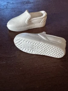 Barbie Doll KEN Fashionista #195 White Loafers Slip On Shoes Used Excellent - Picture 1 of 4