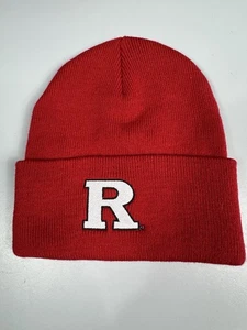 Rutgers Scarlet Knights NCAA Team rot Strick Winter Beanie Mütze Port and Company - Bild 1 von 5