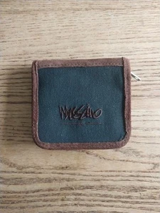 Vtg Mossimo Wallet 90s Suede Trim / Interior Zipper Close Bi-fold Skater - Picture 1 of 6
