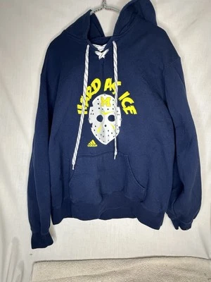 Michigan Wolverines Adidas Hockey Jersey Sudadera con Capucha Suéter Talla X-Grande  Foto 1 de 4