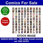 2000AD #500-599 - 100 Judge Dredd comics set 1986 VG/FN
