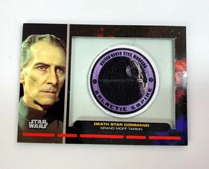 Star Wars Galactic Files Embroided Patch Relic Card PR-23 Grand Moff Tarkin - Imagen 1 de 2