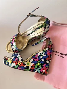 Kate Spade New York Dabney geblümte Keilsandalen Größe 7,5 M - Bild 1 von 23