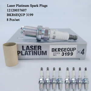 BKR6EQUP 3199 Double Laser Platinum Spark Plug For BMW 4.4L M62 N62 E38 E65 E39 
