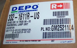 DEPO 332-1611R-US CHEVY YUKON BLAZER SUBURBAN PARK SIGNAL LAMP 1988-1900 - Picture 1 of 2