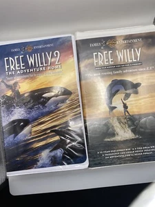 Free Willy & Free Willy 2 VHS, 1993 & 1995 - Picture 1 of 15
