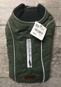 Dog Days Quilted Waterproof Dog Coat XS Green - Picture 1 of 5