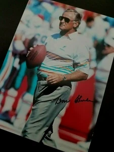 GROSSE 5x7 Coach Don Shula Postkarte MIAMI DOLPHINS NFL Memorabilia Sammlerstück - Bild 1 von 3