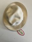 Vintage Frank Olive 100% Wool Fedora Hat With Bow