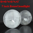 Pair 7Round LED Headlights Sealed Beam Glass Housing for Hummer H1 H2 2003~2009 Hummer H1