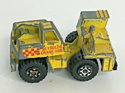 Matchbox Mobile Crane Toy Construction Diecast 1:90 Reynolds 1984 Macau Yellow - Image 1 of 4