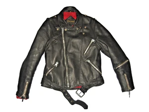 Vintage Motorrad Lederjacke, aus 1974, 50 Jahre alt, Größe ca. S/M - Bild 1 von 7