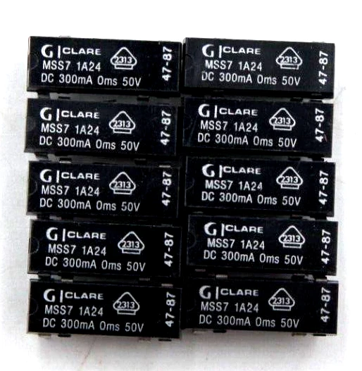 Lot of 10 COTO CLARE MSS71A24 Reed Relays 2 Amp SPST-NO Contact 24VDC Coil - Image 1 of 3