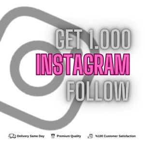 1K 1000 Instagram Follow | High Quality - Fast Delivery