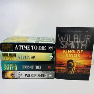 5 Lot Wilbur Smith Courtney Series- A Time to Die, King of Kings, Golden Fox, +2 - Picture 1 of 14