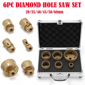 Set professionale 6 pezzi punte diamantate piastrelle granito punte piastrelle gres porcellanato - Foto 1 di 22
