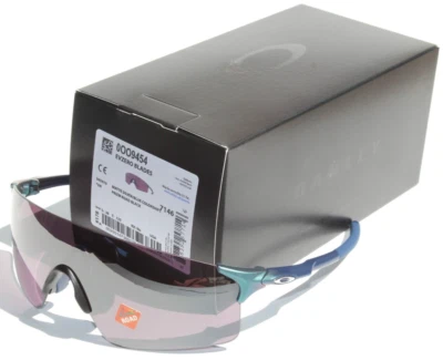 OAKLEY EvZero Blades Sunglasses Silver Blue Shift/Prizm Road Black OO9454-19 NEW - Image 1 of 4