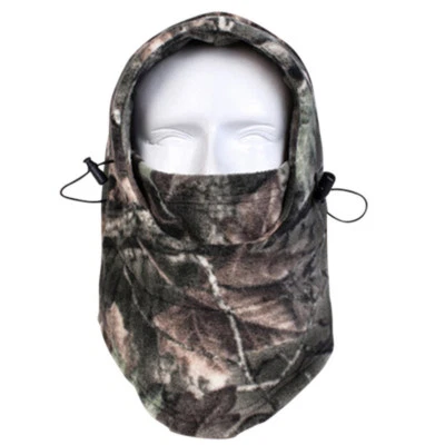 Cold Weather Balaclava Windproof Fleece Camo Hood for Hunting Ski Face Mask - Image 1 of 4