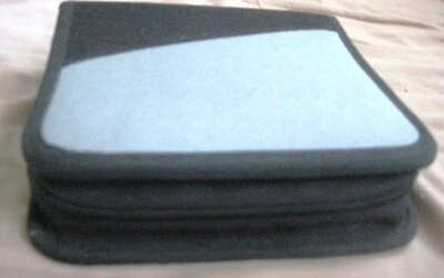 Negro y Gris 24 CD DVD Disco Cremallera Almacenamiento Billetera Soporte Estuche de Transporte Usado Foto 1 de 4