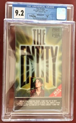 *THE ENTITY (VHS 1984) CGC 9.2/A+; BLUE FOX WATERMARKS; RARE CULT HORROR FLICK* - Image 1 of 4