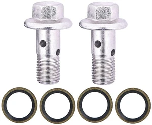 1993-1997 Camaro Firebird LT1 Rear Coolant Crossover Line Pipe Banjo Bolts Pair - Picture 1 of 1