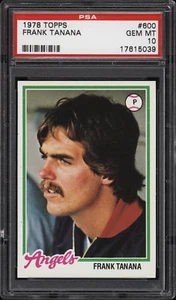 Frank Tanana 1978 Topps #600 - Angels - PSA 10 - 17615039 - Imagen 1 de 2