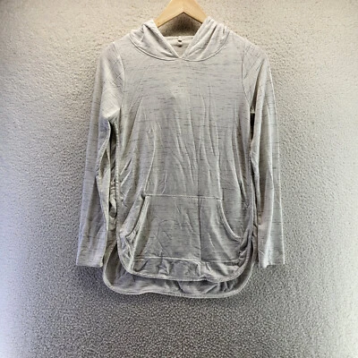 Market Spruce Shirt Women XS Extra Small White Cream Hooded Long Sleeve Pullover - Image 1 of 4