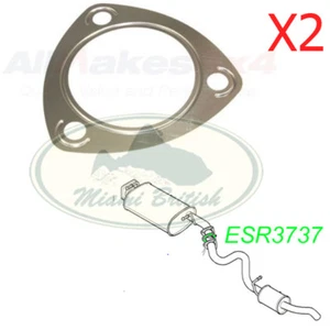 LAND ROVER EXHAUST GASKET x2 RANGE SPORT LR3 LR4 DEFENDER DISCOVERY ESR3737 ALLM - Picture 1 of 1