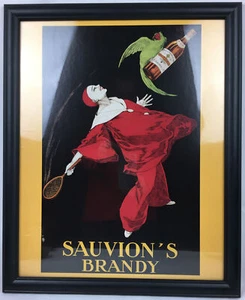 SAUVIONSBRAND von Leonetto Cappiello. Gerahmte Vintage Werbung Kunst 18 "X22" - Bild 1 von 9