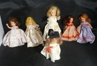 Lot (6) Early Nancy Ann story Book Dolls Bisque