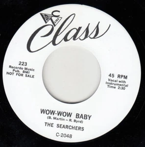 RE. 7" 2 Floor Thumpin Boss 1958 Vocal Group R&B HEAR The SEARCHERS Wow Wow Baby - Imagen 1 de 4
