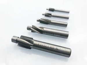 5pc 4 Flute Countersink HSS-AL End Mill Cutter Pilot Slot Drill Bits Tool M3-M8 - Picture 1 of 4