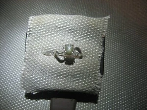 FARN GRÜN 8X6MM LINDE STERN SAPHIR RING 925 STERLINGSILBER GRÖSSE 8 - Bild 1 von 6