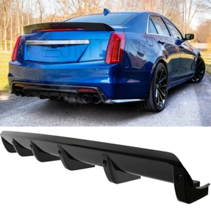 For Cadillac CTS XTS ATS CT4 CT5 Rear Bumper Diffuser 6 Shark Fins Splitter Lip - Bild 1 von 15