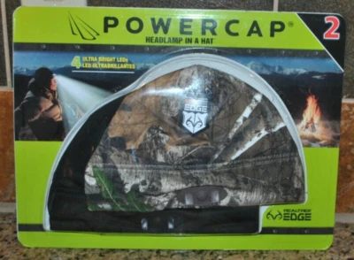 REALTREE края питания крышка фары в шляпе 2 упаковки камуфляж/черный новый быстрая доставка - Изображение 1 из 4