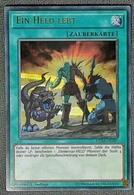 1x Yu-Gi-Oh A Hero Lives DUSA-DE087 GERMAN Ultra Rare 1st Edition LP - Image 1 of 2