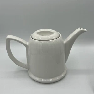 Vintage Forman Family, Inc Hall China Co White Porcelain Tea Pot and Coffee Pot - Picture 1 of 9