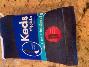 Tights Keds Denim Jean look Tights NWT Girls M 7-10 - Picture 1 of 5
