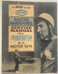 1963 Aurora Model Motoring Service Manual - Thunderjet 500 HO Slot Cars 30 pages - Picture 1 of 8