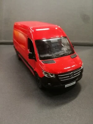Mercedes-Benz Rosso Kinsmart Auto Giocattolo Modello 1/48 Bilancia Modellino - Immagine 1 di 2