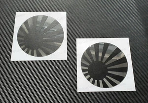 Rising Sun Round Flag Stickers Decals JDM Car Wall Matt Black Chrome 7 Colours - Bild 1 von 11