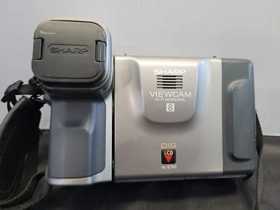 Genuine Sharp View Cam VL-E750 Hi8 Camcorder Hi-Fi Monaural 32x Zoom Untested - Image 1 of 4