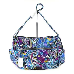 Vera Bradley Mickey's Paisley Celebration Iconic Large On The Go Crossbody Bag N - Bild 1 von 5