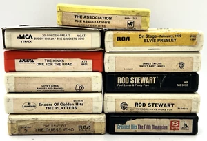 8 TRACK LOT x11 VARIOUS ROCK POP ASSOCIATION FIFTH DIMENSION ELVIS PRESLEY KINKS - Picture 1 of 6