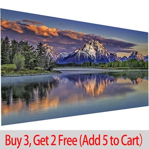 YALKIN 5D Large Diamond Painting Embroidery Cross Craft Stitch Art Mountain Home - Picture 1 of 17
