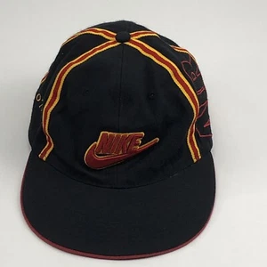 Pre-owned Nike Air O’Neal Black Red Yellow Spell Out Adjustable Strapback Hat - Picture 1 of 6