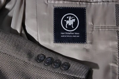 Chaqueta Blazer Abrigo Deportivo Hart Schaffner Marx Para Hombre Taupe 40L Foto 1 de 4